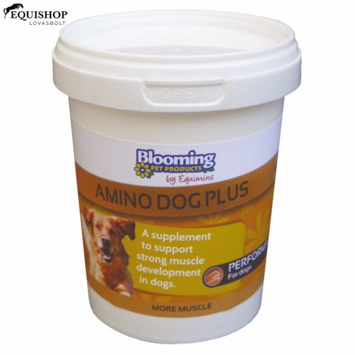 EQUIMINS AMINO DOG PLUS– Magas aminosav tartalmú izomtömeg növelő, erősítő kiegészítő kutyáknak 200GR