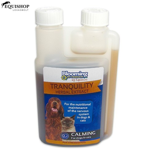 EQUIMINS SERENITY CALMING LIQUID– Nyugtató gyógynövényi kivonat kutyáknak és macskáknak 250ML