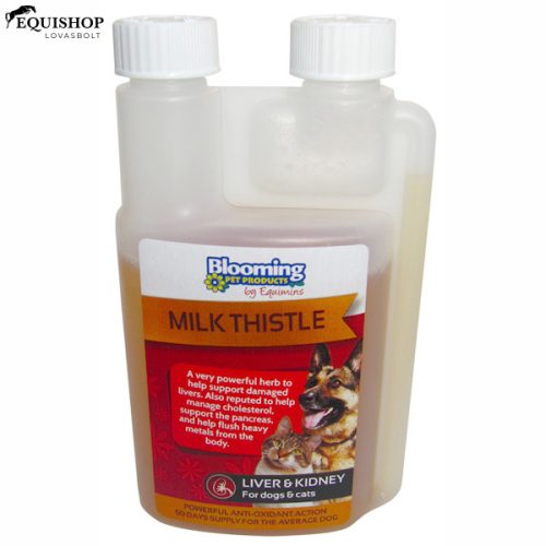 EQUIMINS MÁRIATÖVIS-(őszbogáncs) oldat a májműködés támogatására kutyáknak és macskáknak 250ML