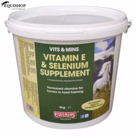   EQUIMINS VITAMIN E & SELENIUM SUPPLEMENT– E-vitamin, szelén és lizin kiegészítő por