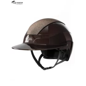   KOBAK EQUILINE XANTO SUNVISOR GLOSS TOP SWAROVSKI LOGO COFFEE