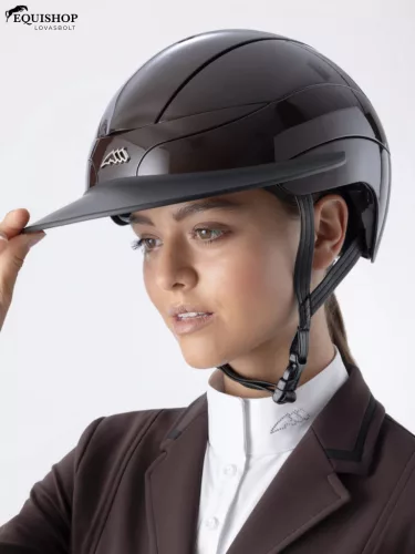 KOBAK EQUILINE XANTO LOGO SUN VISOR COFFEE BEAN