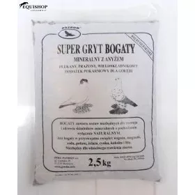   PATRON GRYT MYNARALNY BOGATY 2,5kg - kis méretű kagylóhéj, vöröskő és ásványianyag őrlemény ánizzsal