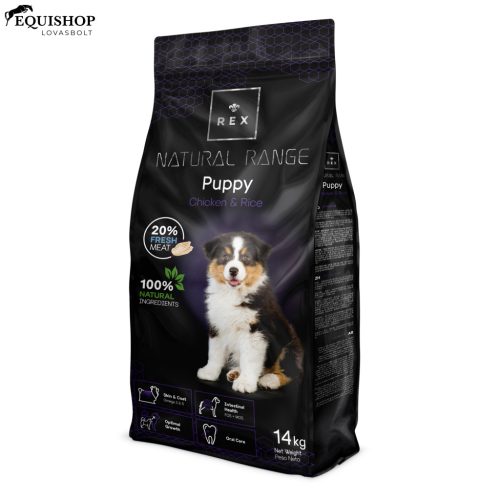 REX NATURAL RANGE PUPPY– Chicken & Rice csirkés-rizses kölyöktáp kutyaeledel