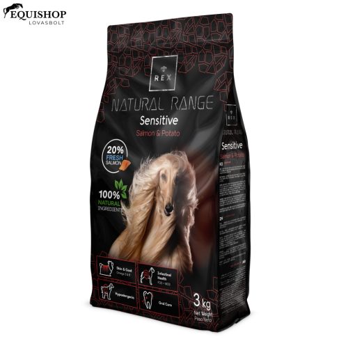 REX NATURAL RANGE SENSITIVE – Salmon & Potato lazacos burgonyás hipoallergén szárazeledel
